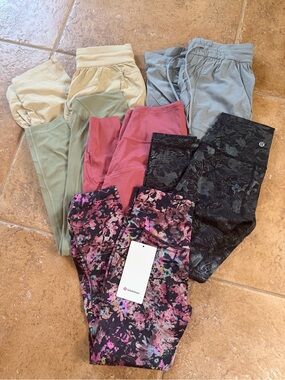 lululemon athletica multiple pairs. Size 2 & 4
